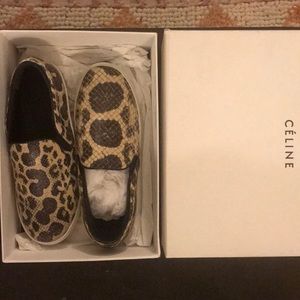 Celine Python Slip-On Sneakers